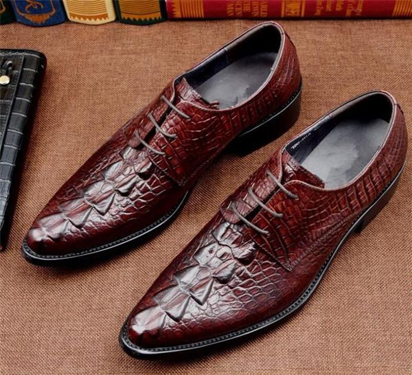 dress shoes fashion oxfords leather pointed toe lace-up men tassel business, Black