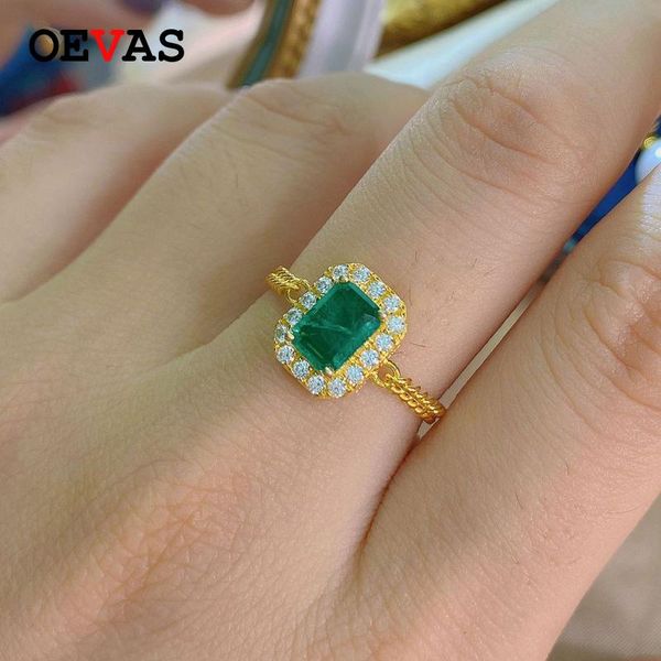 cluster rings oevas 100% 925 sterling silver synthetic emerald finger for women gold color sparkling high carbon diamond fine jewelry, Golden;silver
cluster rings oevas 100% 925 sterling silver synthetic emerald finger for women gold color sparkling high carbon diamond fine jewelry, Golden;silver