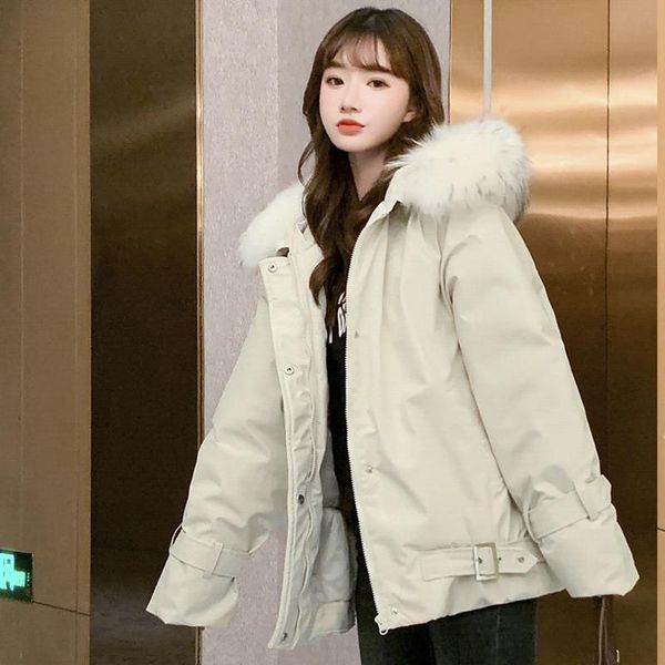 women's down & parkas zoki warm winter coat with hooded women elegant puffer jacket casual loose bubble coats thick korean fashion 2021, Black
women's down & parkas zoki warm winter coat with hooded women elegant puffer jacket casual loose bubble coats thick korean fashion 2021, Black
