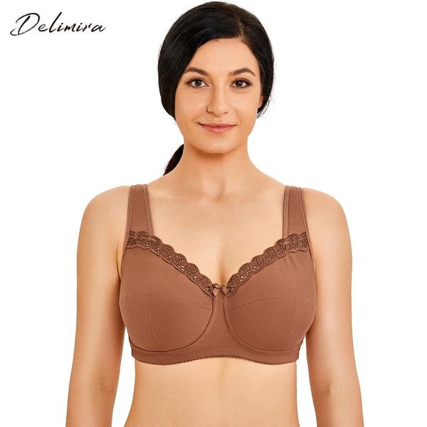 delimira women's soft plus size wirenon-padded full coverage lace cotton bra, Red;black
delimira women's soft plus size wirenon-padded full coverage lace cotton bra, Red;black