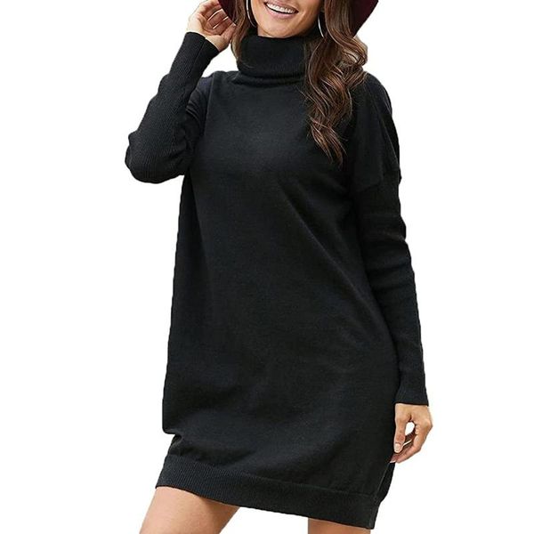 casual dresses batwing sleeve sweater dress women solid color turtleneck knitting loose oversized pullover 40#, Black;gray
casual dresses batwing sleeve sweater dress women solid color turtleneck knitting loose oversized pullover 40#, Black;gray