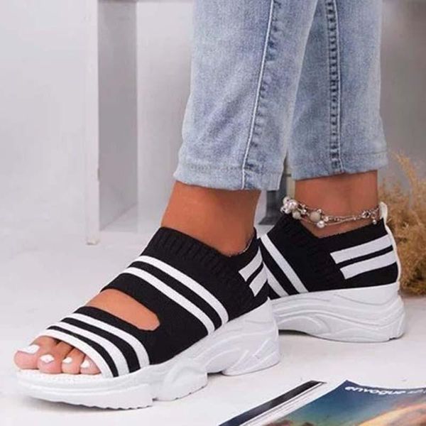 2021 women's sandals mesh fashion style casual female shoes woman summer wedge comfortable slip on sandals ladies flat sandal, Black
2021 women's sandals mesh fashion style casual female shoes woman summer wedge comfortable slip on sandals ladies flat sandal, Black