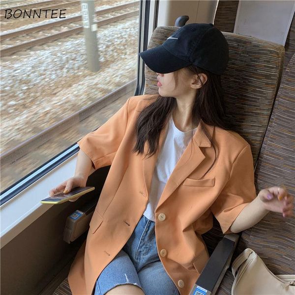 women's suits & blazers women summer thin korean orange loose temperament x-long fashion all-match pockets office lady short sleeve out, White;black
women's suits & blazers women summer thin korean orange loose temperament x-long fashion all-match pockets office lady short sleeve out, White;black