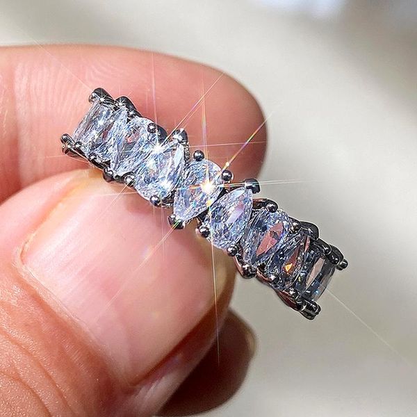 wedding rings caoshi chic shiny zirconia for women full drop-shaped proposal bands low-key luxury jewelry accessories, Slivery;golden
wedding rings caoshi chic shiny zirconia for women full drop-shaped proposal bands low-key luxury jewelry accessories, Slivery;golden