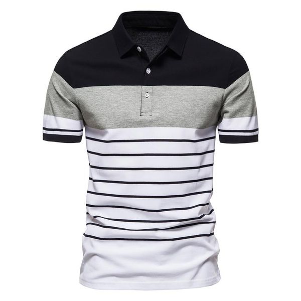 men's polos summer man shirt mens casual slim striped personality tee men short sleeve high quantity, White;black
men's polos summer man shirt mens casual slim striped personality tee men short sleeve high quantity, White;black