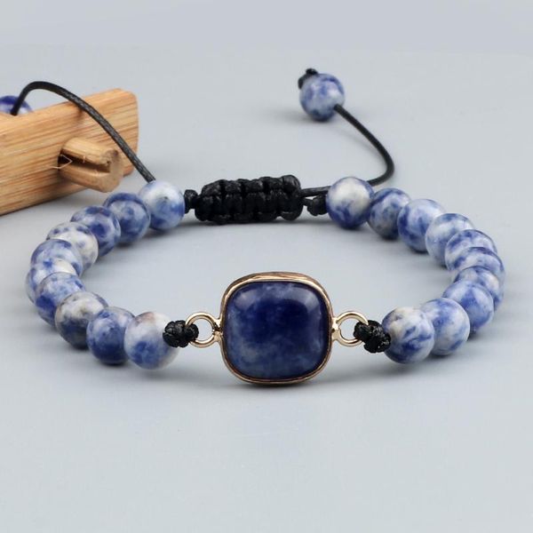 beaded, strands 6 8mm blue sodalite stone braided bracelet square drop type pendant bangles jewelry adjustable chain gift for l, Black
beaded, strands 6 8mm blue sodalite stone braided bracelet square drop type pendant bangles jewelry adjustable chain gift for l, Black