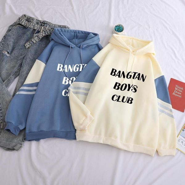 new arrival bangtan boys club letter print hoodies women sweatshirt hoody thick pullover casual hit color kpop streetwear splic, Black
new arrival bangtan boys club letter print hoodies women sweatshirt hoody thick pullover casual hit color kpop streetwear splic, Black