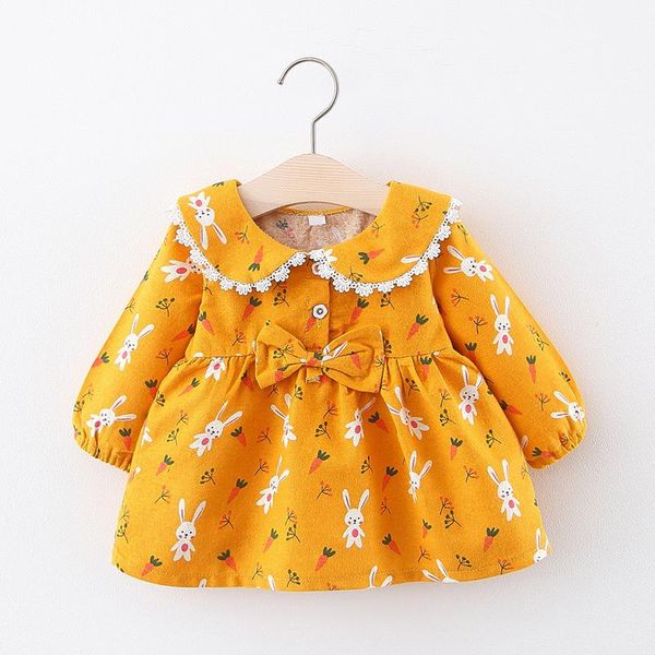 girl's dresses kids girls dress long-sleeved spring children's printed doll collar cotton baby princess clothes girl christmas, Red;yellow
girl's dresses kids girls dress long-sleeved spring children's printed doll collar cotton baby princess clothes girl christmas, Red;yellow