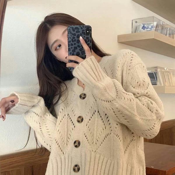 women's sweaters cmaz early autumn loose outer wear all-matching thin sweater women, White;black
women's sweaters cmaz early autumn loose outer wear all-matching thin sweater women, White;black