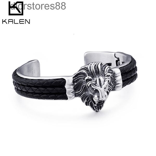 bangles bracelet creative aggressive stainless steel lion head fashion men's titanium, Black
bangles bracelet creative aggressive stainless steel lion head fashion men's titanium, Black