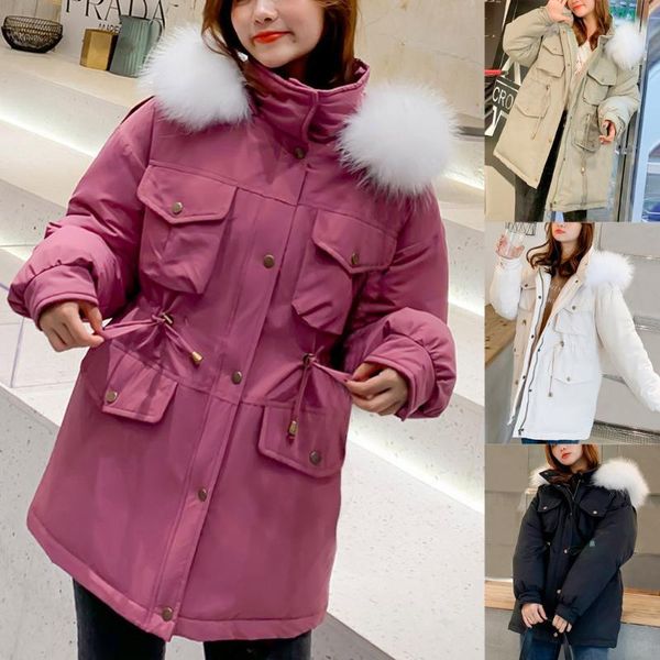 warm casual plus size overcoat winter jacket fashion women winter warm hooded cotton jacket solid long-sleeved coat1, Black
warm casual plus size overcoat winter jacket fashion women winter warm hooded cotton jacket solid long-sleeved coat1, Black