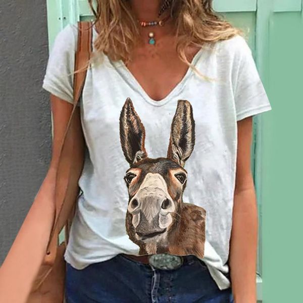 harajuku t shirt women plus size summer donkey print soft short sleeve t-shirt aesthetic women 2021, White
harajuku t shirt women plus size summer donkey print soft short sleeve t-shirt aesthetic women 2021, White