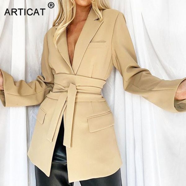 articat casual women spring khaki coat new official ladies blazer pocket streetwear outfits slim women basic jacket with belt, White;black
articat casual women spring khaki coat new official ladies blazer pocket streetwear outfits slim women basic jacket with belt, White;black