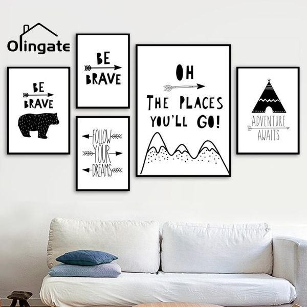 paintings black white wall picture tent bear brave quotes canvas painting art nordic posters and prints for baby room home decor
paintings black white wall picture tent bear brave quotes canvas painting art nordic posters and prints for baby room home decor