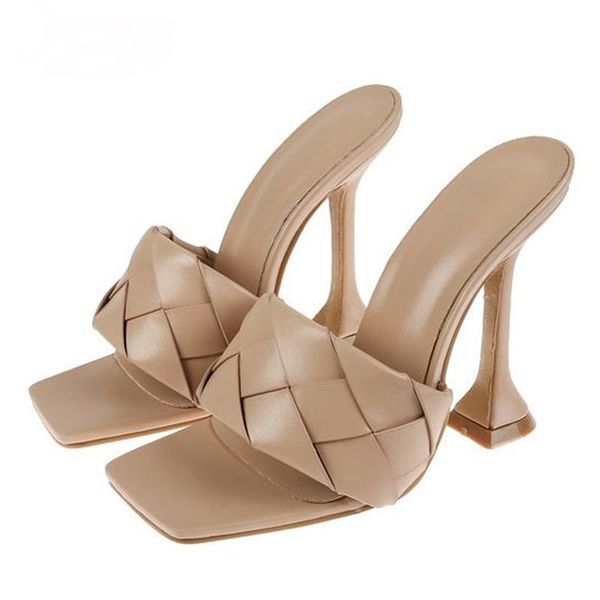 women sandal luxury designers weave braided strap square toe spool heels individuality style slippers gladiator fashion grey sandals slides, Black
women sandal luxury designers weave braided strap square toe spool heels individuality style slippers gladiator fashion grey sandals slides, Black