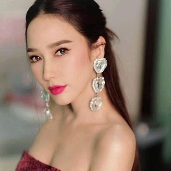 dangle & chandelier women fashion big crystal heart drop earrings jewelry clip statement accessories no hole ears, Silver
dangle & chandelier women fashion big crystal heart drop earrings jewelry clip statement accessories no hole ears, Silver