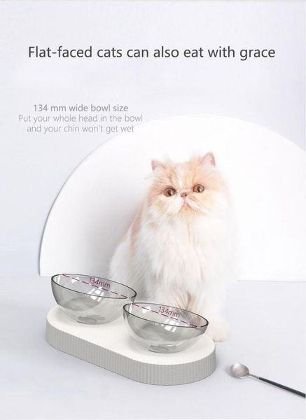 15° adjustable double bowls of -grade materials to protect the cervical cat bowl
15° adjustable double bowls of -grade materials to protect the cervical cat bowl