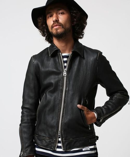 men's leather & faux high fashion brand slim fit vintage genuine jacket men washed do old sheepskin biker for style coat, Black
men's leather & faux high fashion brand slim fit vintage genuine jacket men washed do old sheepskin biker for style coat, Black