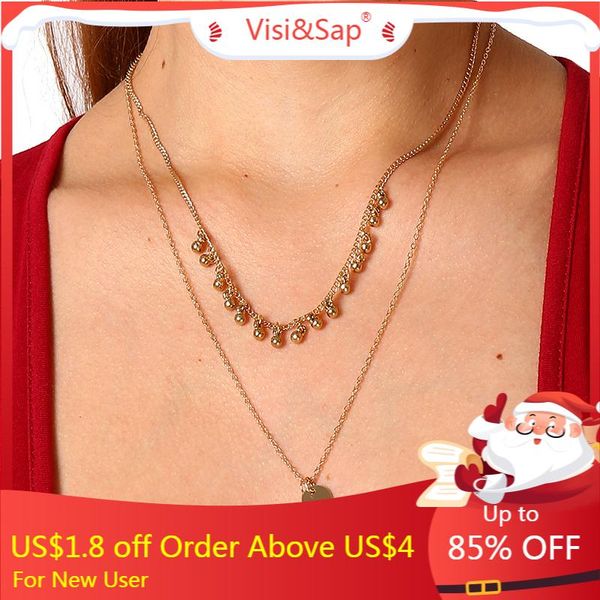 pendant necklaces visisap luxury temperament suit simple sequin cross for women multi-layer gold color lady necklace xrx0103, Silver
pendant necklaces visisap luxury temperament suit simple sequin cross for women multi-layer gold color lady necklace xrx0103, Silver