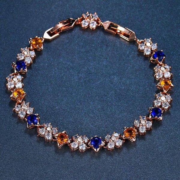 link, chain ekopdee charm zircon bracelet bangles for women bling cz crystal flower cubic zirconia bracelets wedding jewelry girls, Black
link, chain ekopdee charm zircon bracelet bangles for women bling cz crystal flower cubic zirconia bracelets wedding jewelry girls, Black