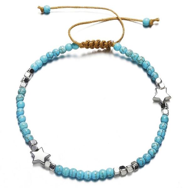 anklets 1pc fashion bead anklet adjustable girls star bracelet charm summer beach foot chain boho for women jewelry gifts, Red;blue
anklets 1pc fashion bead anklet adjustable girls star bracelet charm summer beach foot chain boho for women jewelry gifts, Red;blue