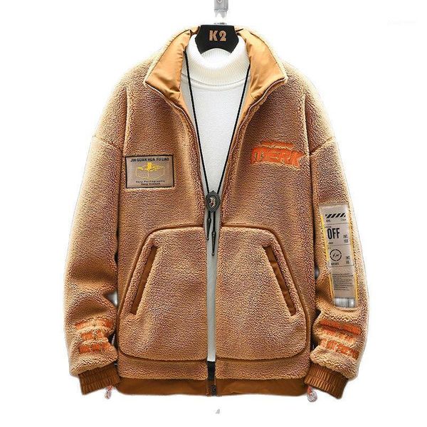 men's jackets winter fleece men coats fashion fluffy long sleeve solid pockets button up outerwear streetwear plush overcoats, Black;brown
men's jackets winter fleece men coats fashion fluffy long sleeve solid pockets button up outerwear streetwear plush overcoats, Black;brown