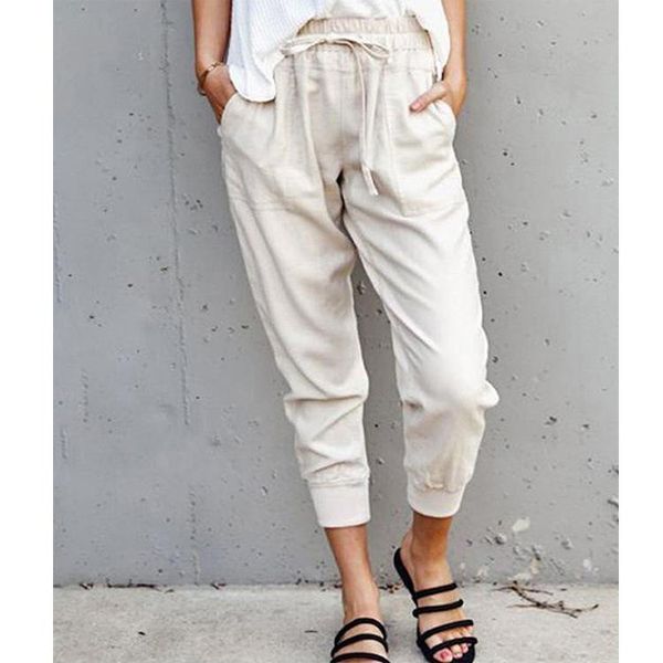 women's pants & capris ladies summer style cotton and linen pure color simple lace-up casual trousers female nine-point, Black;white
women's pants & capris ladies summer style cotton and linen pure color simple lace-up casual trousers female nine-point, Black;white
