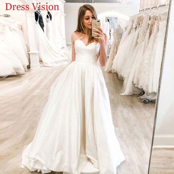 2021 elegant satin wedding sweetheart collar robe marie to be long bride gown vestido de novia m32s, White
2021 elegant satin wedding sweetheart collar robe marie to be long bride gown vestido de novia m32s, White