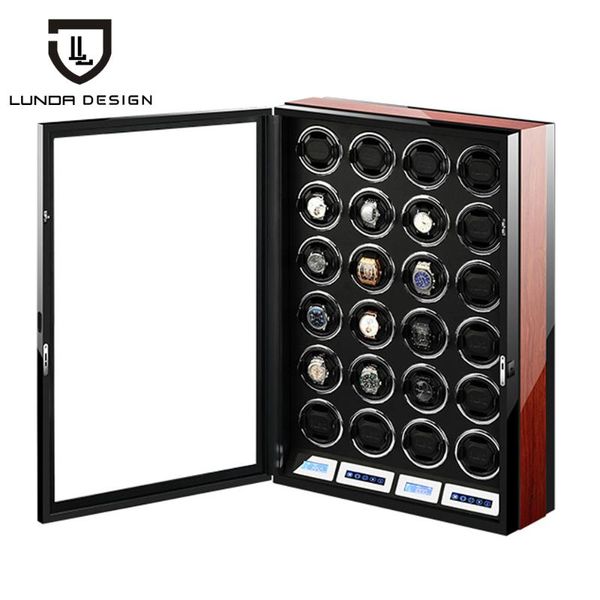 watch boxes & cases winder box display collector with led touch screen, Black;blue
watch boxes & cases winder box display collector with led touch screen, Black;blue