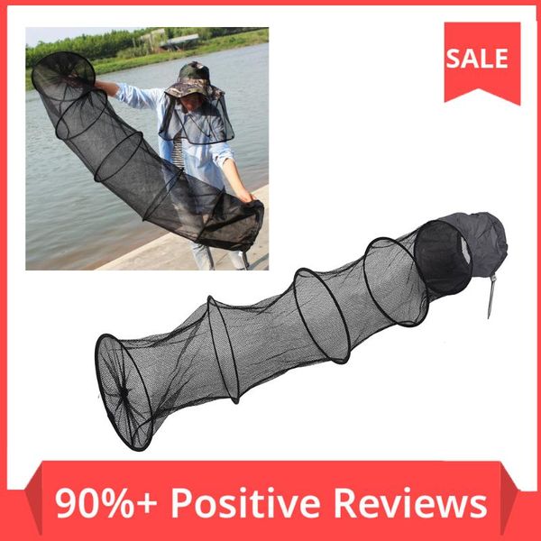 fishing accessories 1.5m fish net cage tackle care l 5 layers collapsible black basket foldable 
fishing accessories 1.5m fish net cage tackle care l 5 layers collapsible black basket foldable