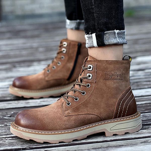 boots men winter military black ankle outdoor shoes genuine leather lace-up plush warm round toe a4
boots men winter military black ankle outdoor shoes genuine leather lace-up plush warm round toe a4