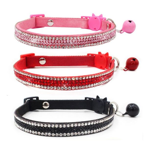 cat collars & leads collar crystal necklace for kitten with bell breakaway neck ring safety strap accessories pet products
cat collars & leads collar crystal necklace for kitten with bell breakaway neck ring safety strap accessories pet products