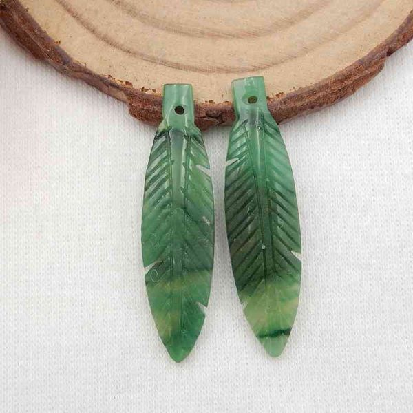 sale carved african jade feather earring beads,semiprecious jewelry earring 36x10x3mm3.4g, Golden;silver
sale carved african jade feather earring beads,semiprecious jewelry earring 36x10x3mm3.4g, Golden;silver