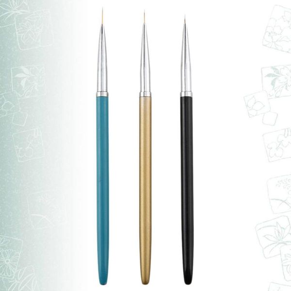 nail brushes 3pcs art painting pen manicures thin tip brush supplies(golden black and blue), Yellow
nail brushes 3pcs art painting pen manicures thin tip brush supplies(golden black and blue), Yellow