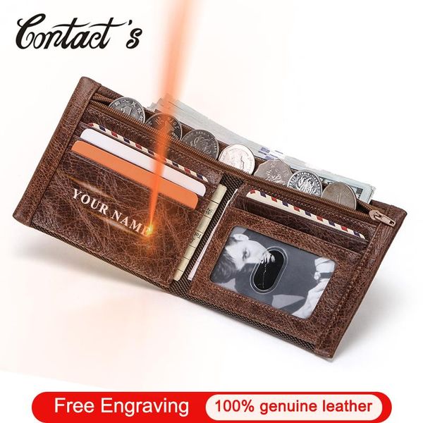 wallets contact's engraving 100% genuine leather wallet men bifold purse casual clutch male coin pocket small card holders cartera, Red;black
wallets contact's engraving 100% genuine leather wallet men bifold purse casual clutch male coin pocket small card holders cartera, Red;black