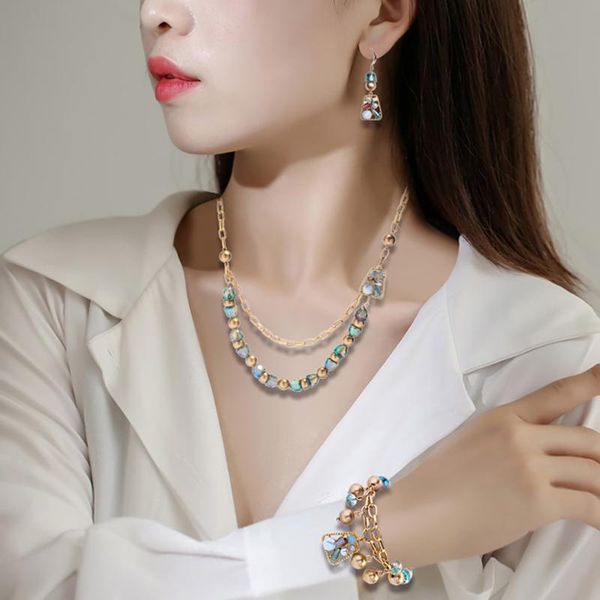 krasivaya 3pc set green crystal italy style necklace set selling popular necklace for women fashion jewelry, Silver
krasivaya 3pc set green crystal italy style necklace set selling popular necklace for women fashion jewelry, Silver