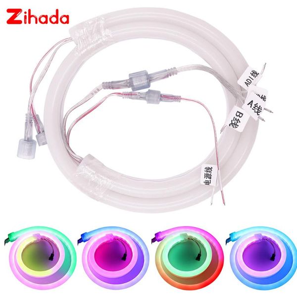 strips 12v 24v led strip rgb full color neon light ws2812b dmx512 addressable pixel 512ic 20pixels/m ip68 waterproof
strips 12v 24v led strip rgb full color neon light ws2812b dmx512 addressable pixel 512ic 20pixels/m ip68 waterproof