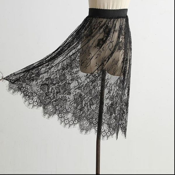korean fashion women mesh lace transparent short skirt overskirt ladies elastic high waist black white knee length skirt
korean fashion women mesh lace transparent short skirt overskirt ladies elastic high waist black white knee length skirt