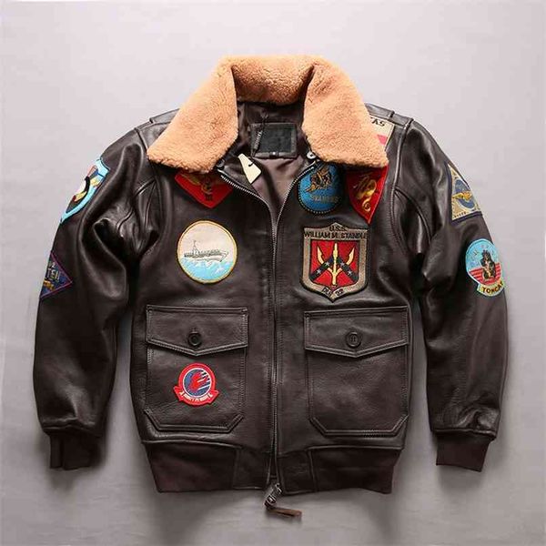 g1 men leather pilot jacket plus size wool collar cowhide american army coat 210923, Black
g1 men leather pilot jacket plus size wool collar cowhide american army coat 210923, Black