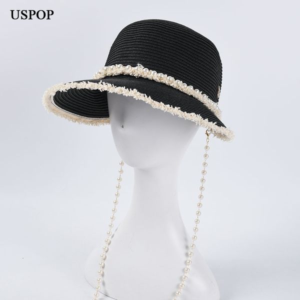 2021 new women pearl chain summer visor caps straw sun hats baseball cap iwm0, Blue;gray
2021 new women pearl chain summer visor caps straw sun hats baseball cap iwm0, Blue;gray