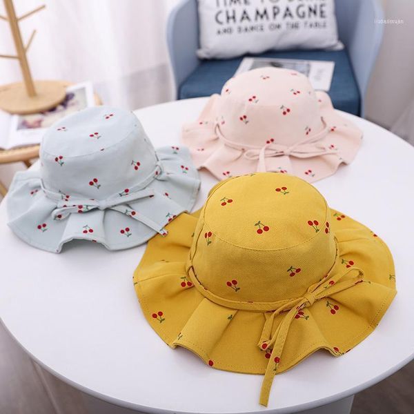 cute bows baby hat cherry fruit printed kids girl bucket cap spring summer outdoor children toddler beach sun caps & hats1, Yellow
cute bows baby hat cherry fruit printed kids girl bucket cap spring summer outdoor children toddler beach sun caps & hats1, Yellow