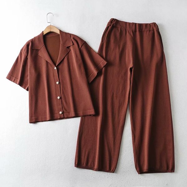 new es 2021 causal summer pajamas two pieces together homewear t-shirts and women's pants sleepwear pearls button v0xr, Black;red
new es 2021 causal summer pajamas two pieces together homewear t-shirts and women's pants sleepwear pearls button v0xr, Black;red
