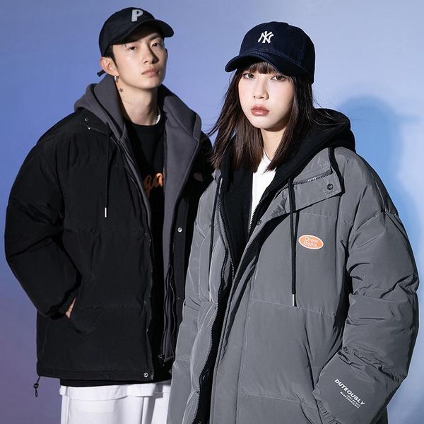 men's jackets winter jacket fake two cotton clothes 2021 thickened bread hooded coat, Black;brown
men's jackets winter jacket fake two cotton clothes 2021 thickened bread hooded coat, Black;brown