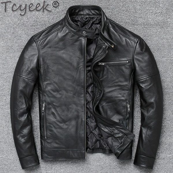 men's leather & faux tcyeek autumn winter genuine jacket men clothes 2021 real cow coat jackets chaqueta cuero hombre, Black
men's leather & faux tcyeek autumn winter genuine jacket men clothes 2021 real cow coat jackets chaqueta cuero hombre, Black