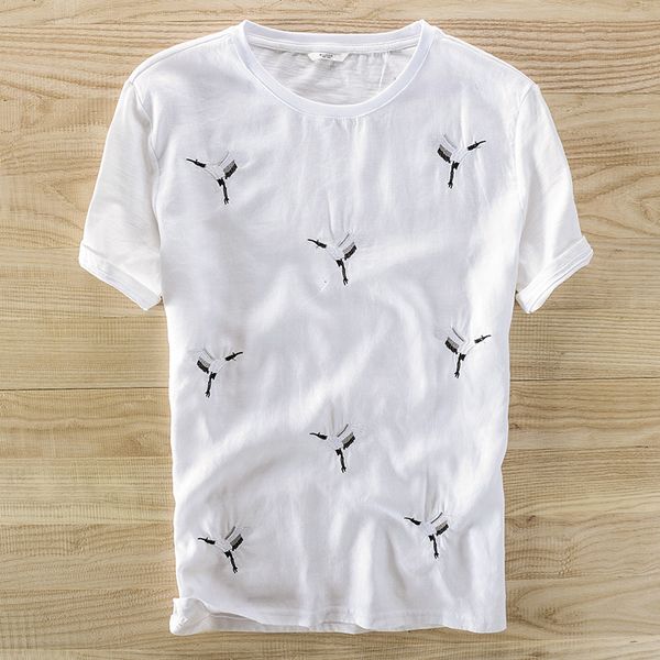 2021 summer new men's thin linen short-sleeved t-shirt loose casual flax stitching embroidery t shirt men brand clothing tshirts mdpp, White
2021 summer new men's thin linen short-sleeved t-shirt loose casual flax stitching embroidery t shirt men brand clothing tshirts mdpp, White