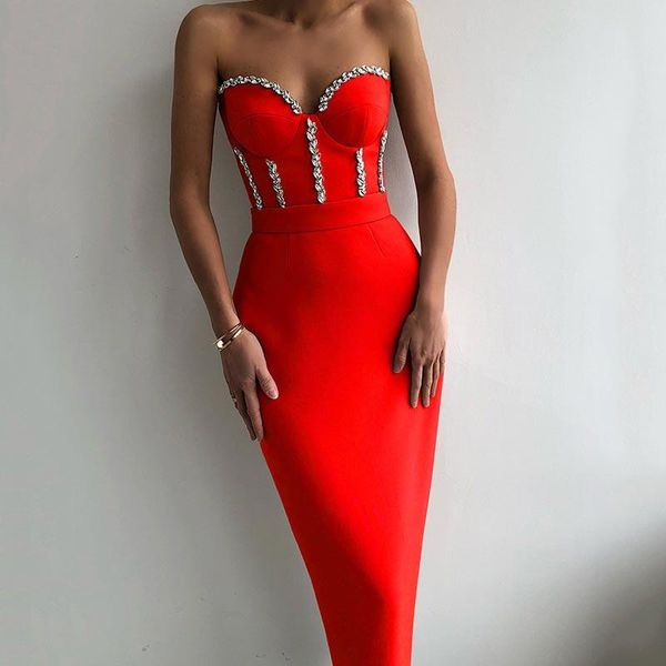 casual dresses fashion party dress lady 2021 solid knitting strapless with diamonds split skinny elegant off shoulder evening women's, Black;gray
casual dresses fashion party dress lady 2021 solid knitting strapless with diamonds split skinny elegant off shoulder evening women's, Black;gray