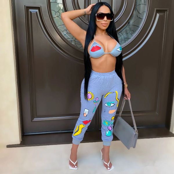two piece set club outfits candy eyes embroidery bra crop and pants women jogger matching sets d30-db29, White
two piece set club outfits candy eyes embroidery bra crop and pants women jogger matching sets d30-db29, White