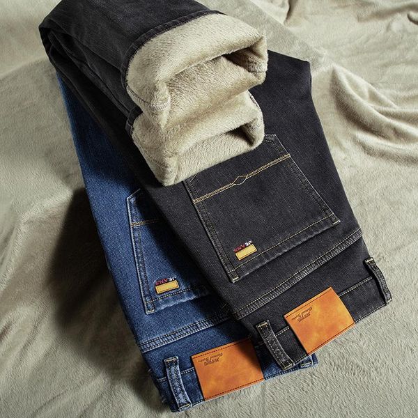 men's jeans 2021 winter products warm regular-fit business casual classic thick denim trousers blue smoky gray
men's jeans 2021 winter products warm regular-fit business casual classic thick denim trousers blue smoky gray