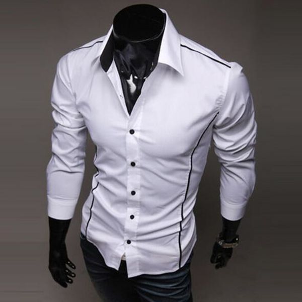 men shirts brand new mens slim fit casual dress shirts color: black, gray, white, White;black
men shirts brand new mens slim fit casual dress shirts color: black, gray, white, White;black