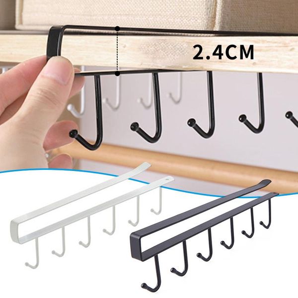 hooks & rails storage rack multi-function under cabinet kitchen metal hook organizer holder for home _wk
hooks & rails storage rack multi-function under cabinet kitchen metal hook organizer holder for home _wk